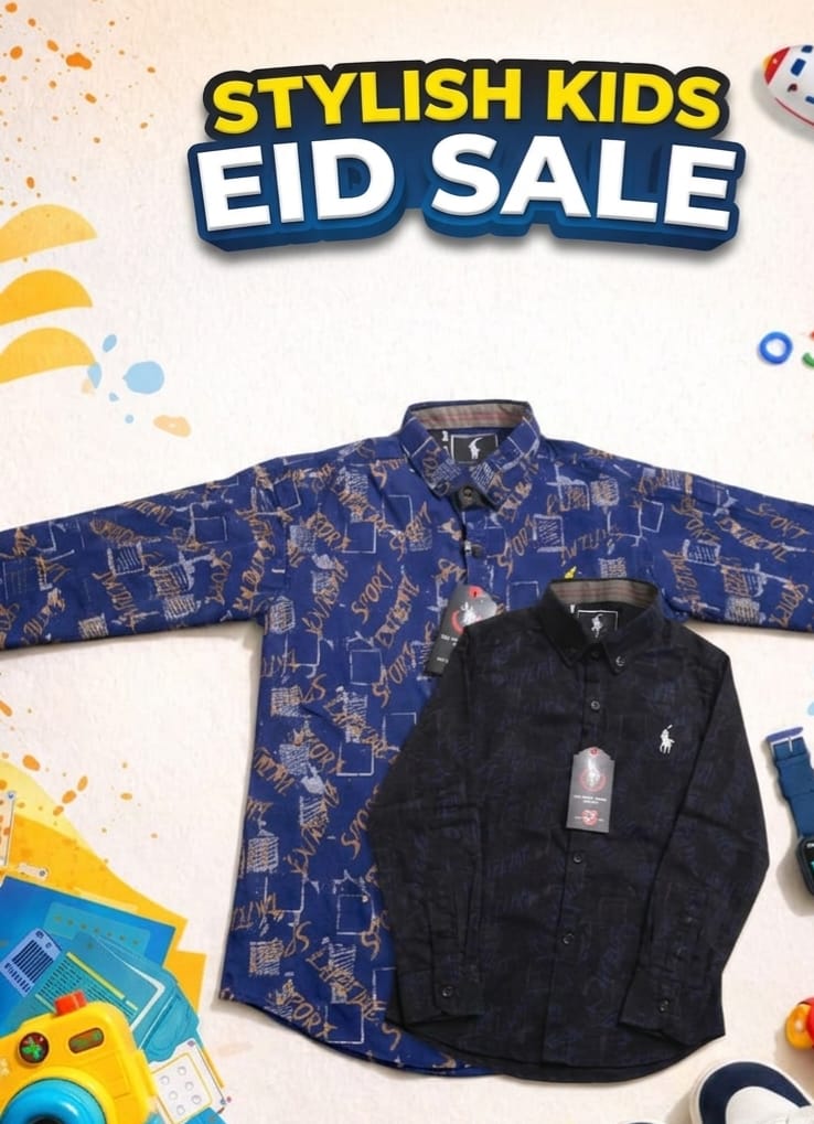 Boy's Premium Fine Cotton Printed Shirt || Bundle Pack of 2 shirts